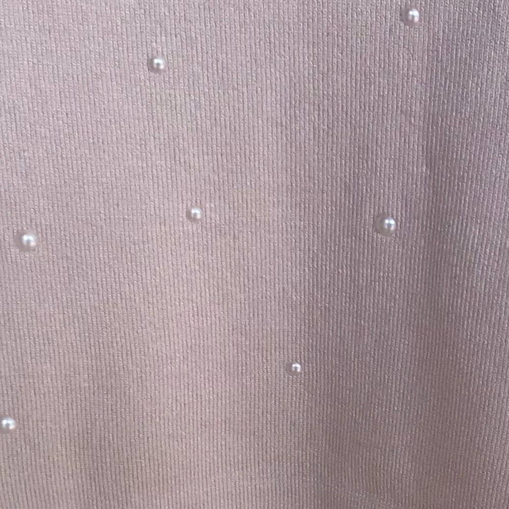 Pretty in Pink Silk Blend Fine Knit Pearly Top - Picture 6 of 6